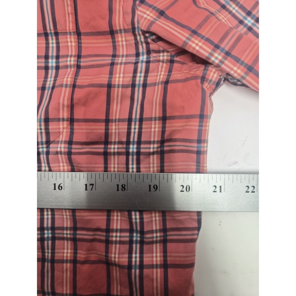 Southern Tide Shirt Mens Size Medium Red Plaid Button Up Casual Preppy - Picture 5 of 6